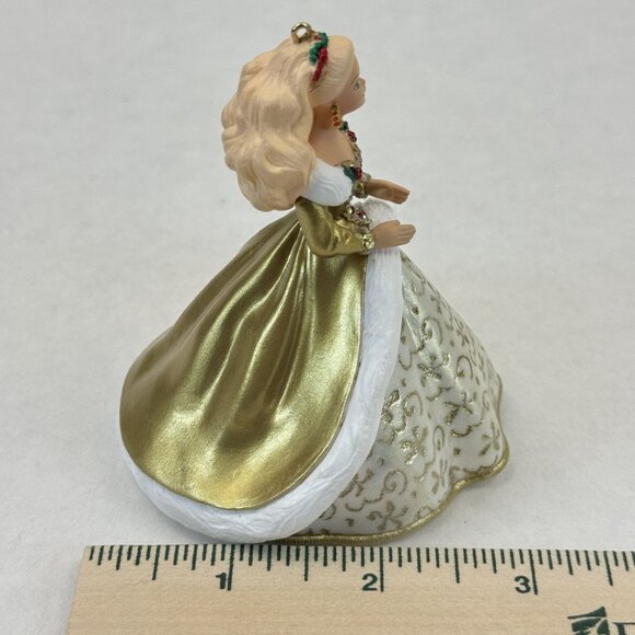 Vintage 1994 Hallmark Holiday Barbie Keepsake Ornament Second Edition Gold - Picture 14 of 16